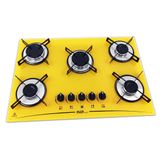 Fogão Cooktop D&amp;d 5 Bocas Amarelo A Gás