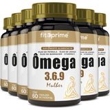 Kit 6 Ômega 3-6-9 Mulher Prímula Linhaça Borragem Vitamina E