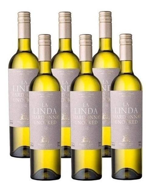 Vinho La Linda Chardonnay Kit Com 06 Unidades 750ml