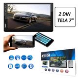 Multimídia H-tech Espelha Mp5 2din 7 Pol Usb Aux Bt Sd Card