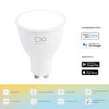 Lampada Smart Led Rgb Colorida Wifi Infinity Gu10