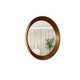 Espelho Decorativo Paella Marrom 60 Cm Redondo