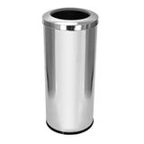 Lixeira Em Aço Inox Com Aro Inox 50l C34