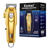 Maquina De Cortar Cabelo Sem Fio Profissional Kemei 1999+pg