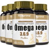 Kit 4 Ômega 3-6-9 Mulher Prímula Linhaça Borragem Vitamina E