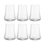 Jogo Com 6 Copos De Cristal Água 400 Ml Linha Xtra Bohemia