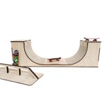 Pista Rampa Skate Dedo + Trave