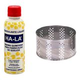 Coalho Líquido Ha-la 200ml + Forma Redonda Inox Vazada 500g