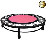 Cama Elastica Mini Jump Profissional Suporta 150 Kg Rosa