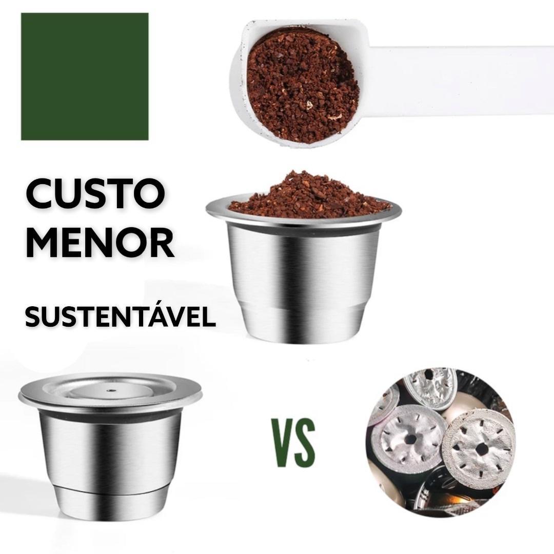 Kit 2 Cápsula Nespresso Reutilizável Inox Café Essenza Pilão Carrefour