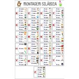 Montagem Silábica Alfabeto Escolar Painel Lona