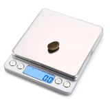 Mini Balança Digital Alta Precisão 0,1g - 3000g 3kg Bandeja