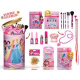 Kit Maquiagem Infantil Completo + Lata + Esmaltes