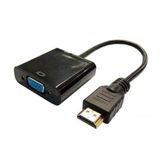 Cabo Adaptador Conversor Hdmi Vga Saída Com Áudio