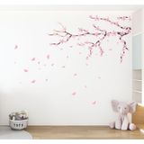 Adesivo De Parede Flor De Cerejeira Sakura Rosa 90x50cm