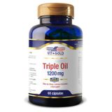 Triple Oil 1200mg (peixe, Linhaça E Boragem) Vitgold 60 Cáps