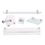 Kit Acessórios Para Banheiro De Vidro Para Banheiro Incolor