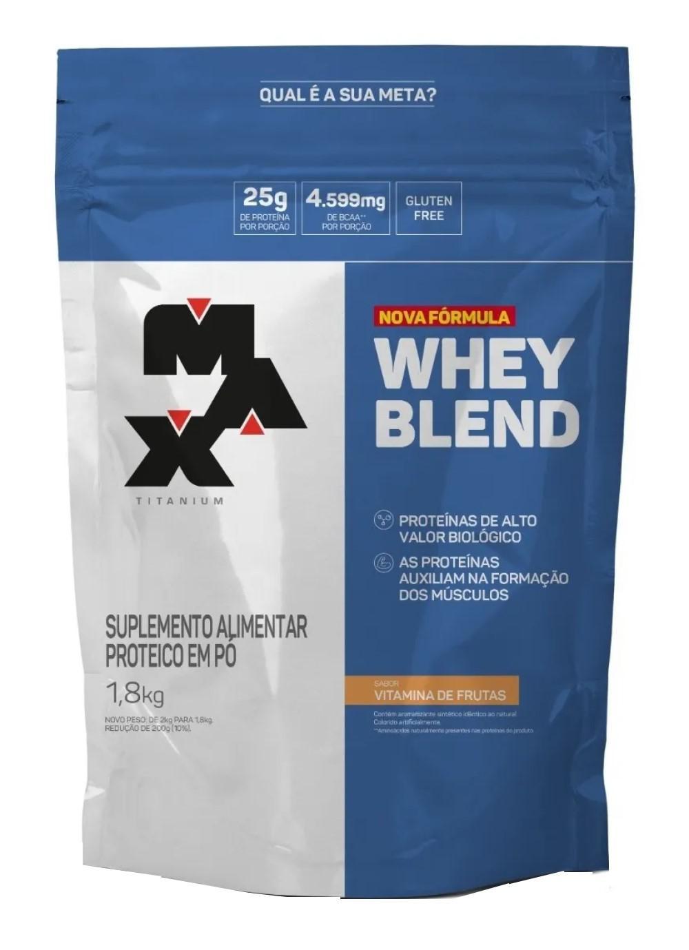 Whey Blend Refil Vitamina De Frutas 1,8kg - Max Titanium