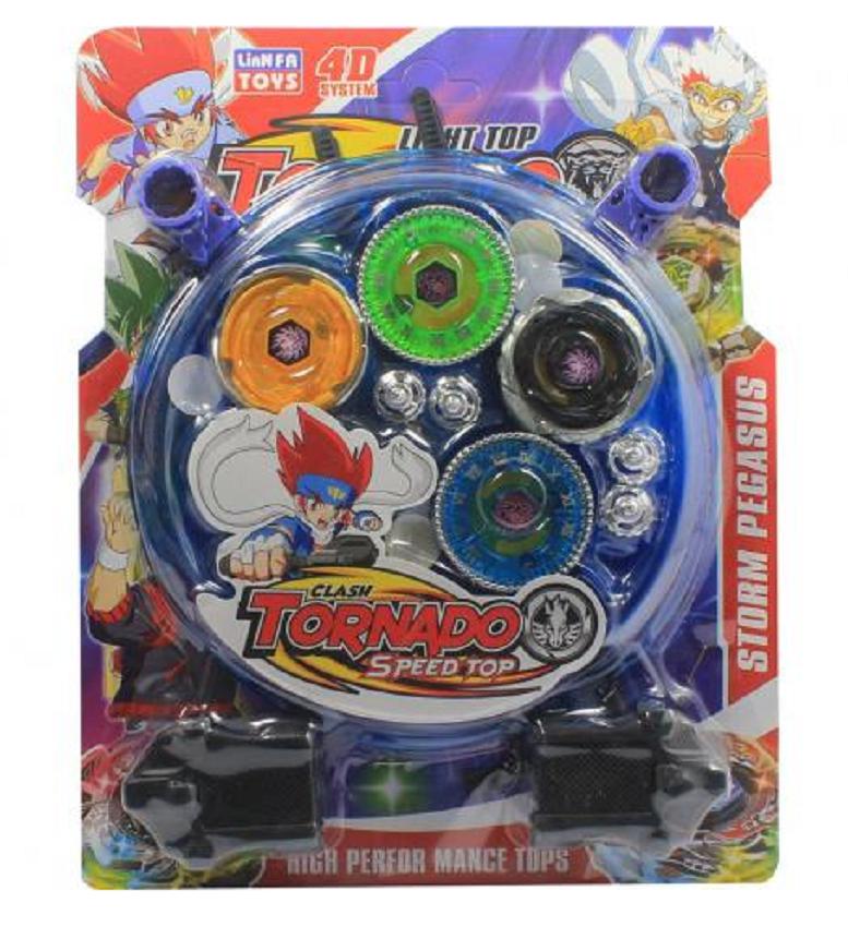 Kit 4 Beyblade Lançador Brinquedo Pião Led Arena Metal Luz - Carrefour