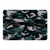 Mouse Pad Gamer Rise Mode Ak47 Military Medio Borda Costurad