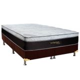 Colchão Luckspuma Molas Ensacadas Satisfaction+Cama Box Queen 158
