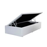 Base Box Bau Solteiro Santo Box Sintético Branco 47x88x188