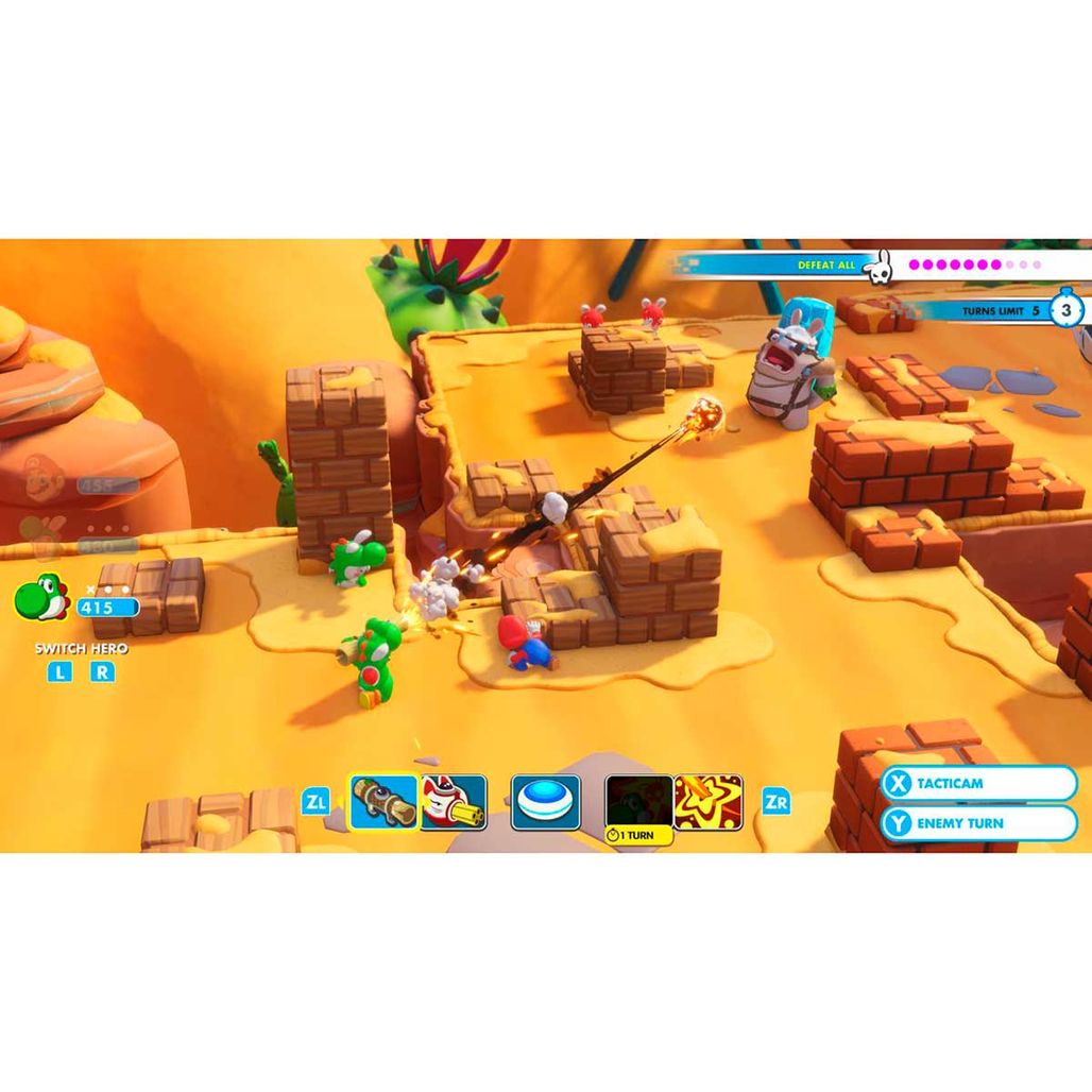 Jogo Mario + Rabbids Kingdom Battle - Nintendo Switch - MeuGameUsado