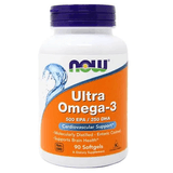 Ultra Ômega-3 500 Epa/ 250 Dha, 90 Cápsulas, Now