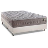 Cama Box Casal Colchao Molas Masterpocket Ensacadas Anjos Richesse Base Crc Courano White 138x188