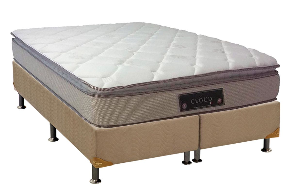 Conjunto Box-Colchão Anjos Duo Sono+Cama Solteiro 88