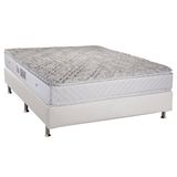 Colchão Luckspuma Molas Ensacadas Satisfaction+Cama Box Casal 138
