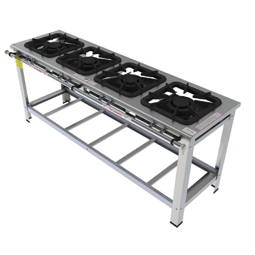 Fogão 4 Bocas Gastromaq Inox – Fgi404ld