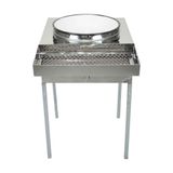 Fogão Pasteleiro R2 de Aço Inox Demontável com Tacho R0091