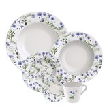 Aparelho De Jantar Tramontina Ana Alice Em Porcelana Decorada 20 Peças Tramontina