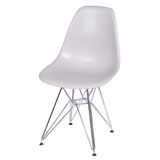 Cadeira Eames Polipropileno Fendi Cromada - 32066