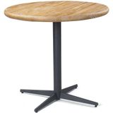 Mesa Jantar Redonda Basique Metal Grafite Driftwood 70cm - 43790