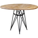 Mesa Jantar Tower Metal Grafite Driftwood 110cm - 44629