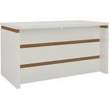 Mesa De Escritorio Viena 1,35 Mt Cor Off White Com Freijo - 50858