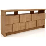 Buffet Ornato Quadriculado Com 2 Portas E 2 Gavetas Cor Freijo 1,76 Mt (larg) - 39576