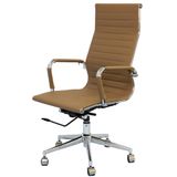 Cadeira Eames Alta Caramelo Base Cromada - 25608