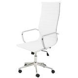 Cadeira Sevilha Eames Alta Pu Branco Base Cromada - 6752