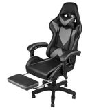 Cadeira Gamer Hawker Em Courino Preto E Cinza - 61951