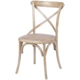 Cadeira Katrina Top Madeira Natural Assento Rattan  - 30752