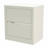 Mesa De Cabeceira Dynamo Com 2 Gavetas Cor Off White - 57736