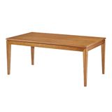 Mesa De Jantar Retangular Madeleine Madeira Maciça Cor Nogal 180cm - 37706