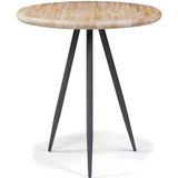 Mesa Lateral Trianon Metal Grafite Driftwood 50cm - 44893