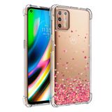 Capa Anti Impacto Capinha Corações Rosa Motorola Moto G9 Plus