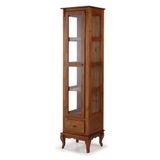 Cristaleira Malaga Imbuia Porta De Vidro 1 Gaveta 205cm - 59778