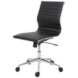 Cadeira Sevilha Eames Sem Braco Pu Preto Base Cromada -38228