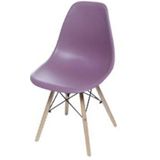 Cadeira Eames Polipropileno Roxa Base Madeira - 53428